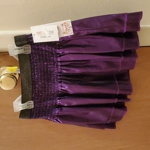 Girls Purple Foil Skirt